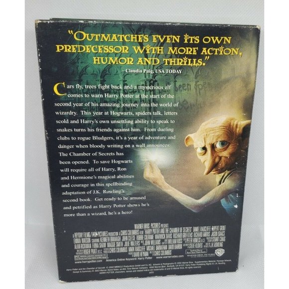 Harry Potter And The Chamber Of Secrets DVD Full Screen Edition No Scratches - Picture 2 of 12
